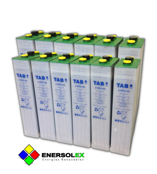 Baterías TAB 5 TOPzS 442 - 575Ah 2V (Pack 6 ud)