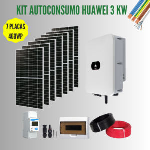 Kit Solar Autoconsumo 3220 Wp HUAWEI 3kW