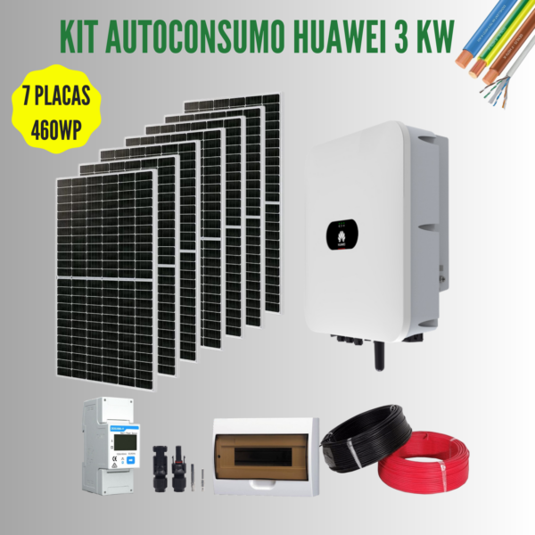 Kit Solar Autoconsumo 3220 Wp HUAWEI 3kW