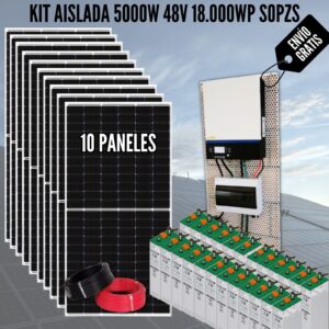 Kit Solar Aislada 5000W 48V 18.000 Wh SOPzS