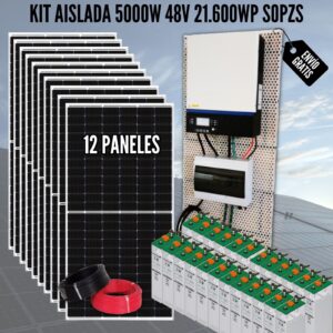 Kit Solar Aislada 5000W 48V 21.600 Wh SOPzS