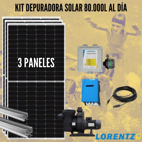 Kit Depuradora Solar 80.000 L al día