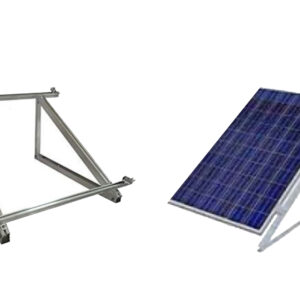 Estructura triangular inclinada para 2 módulos