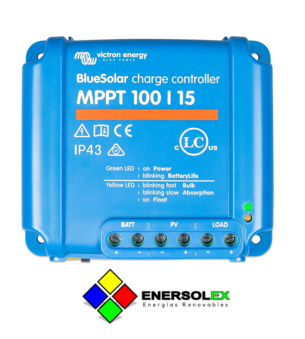 Regulador de carga Victron BlueSolar MPPT 12/24V 100/15