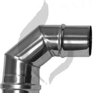 Codo Pellet Inoxidable AISI 316L ø 80 mm a 90º