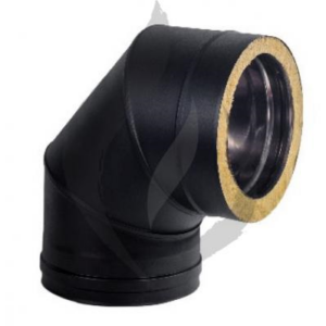 Codo 90º DW Vitrificado Doble Ø80 mm