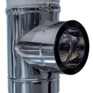Te 90º con junta DW EXO INOX AISI 316L Ø 80 Int