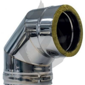 Codo 90º DW EXO INOX AISI 316L Ø80 Int