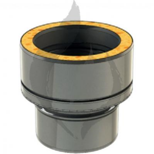 Adaptador Simple-Doble DW EXO INOX AISI 316L Ø80 Int