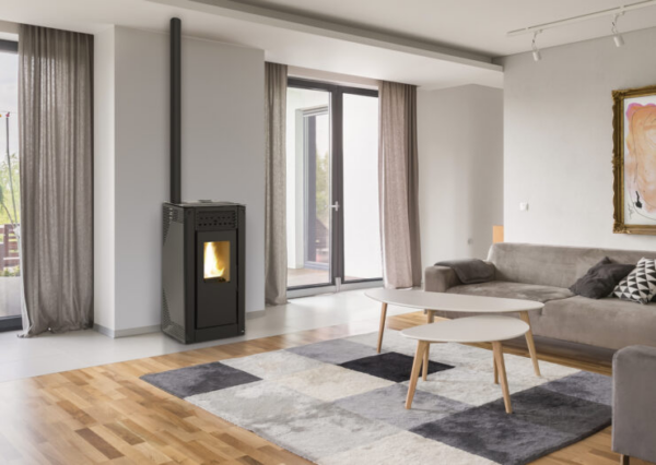 Estufa Pellet Ferlux FLORA 8 - 10 kW Salida Vertical - Imagen 4